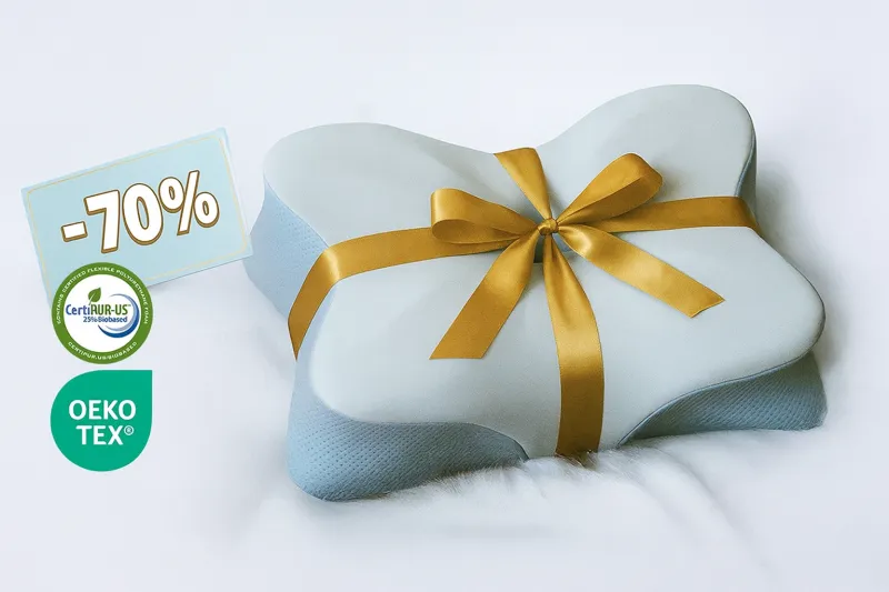 Derila Ergo pillow with ribbon [blank]
